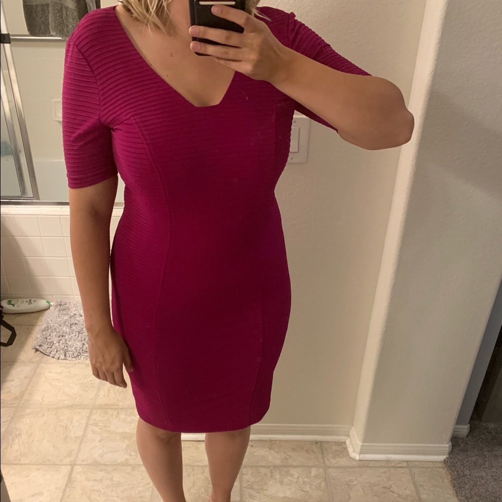 Hot pink dress